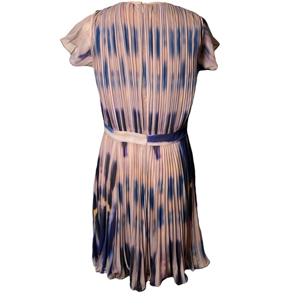 Catherine Malandrino Pleated Watercolor Print Dress – Size 8 - Picture 9 of 11